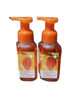New! Bath & Body Works Mango Papaya Paradise Foaming Hand Soaps 2-Piece